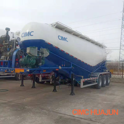 90 /50 King Pin 3 Ejes 40CBM 45CBM Semirremolque de cemento para el transporte seguro de cemento