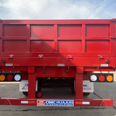 13000*2550*2280mm 3 ejes Semirremolque de carga de 60 toneladas Q345 o HG700