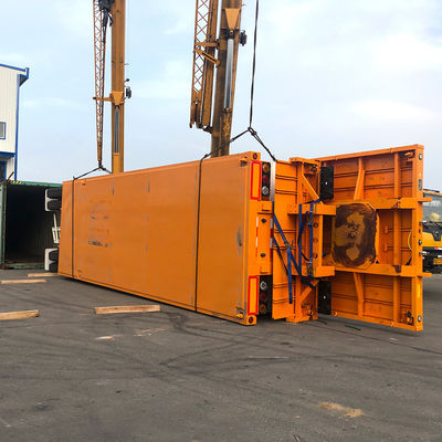 Transporte de contenedores CIMC 20ft contenedor semirremolque de lecho plano con 12 puertas cerraduras de giro