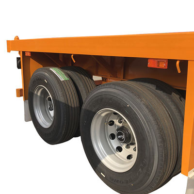 Transporte de contenedores CIMC 20ft contenedor semirremolque de lecho plano con 12 puertas cerraduras de giro