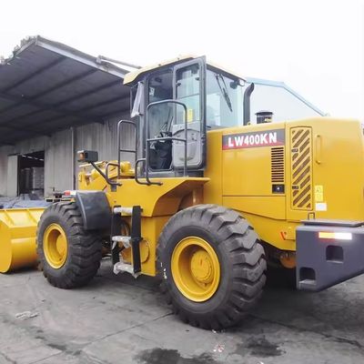 Tractor de carga frontal de 92 KW LW400FN de 4 toneladas de ruedas Diseñado 23.5-25