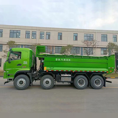 12 Shacman de cambio hacia adelante 8X4 Cabina plana en forma de U H3000 F3000 camión de descarga para el área minera