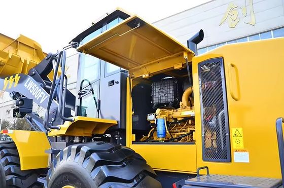 8000*3016*3515 Dimensión LW500F Cargador de ruedas de 5 toneladas Cargador de minas Weichai/Motor Cummins