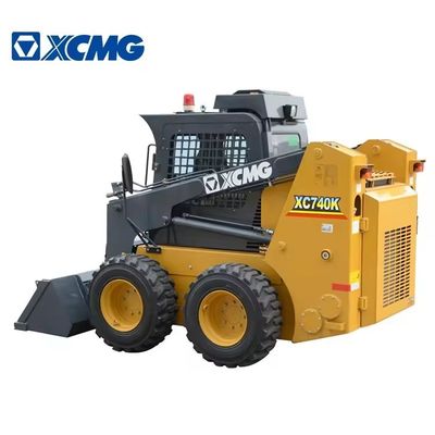 75 KW Xugong XC740K XC760K Cargador de retroexcavadora pequeño Tractor Cargador deslizante para construcción