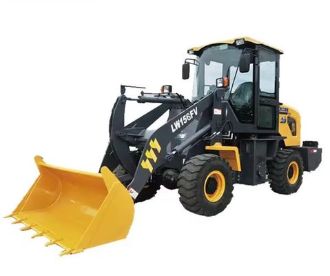 Cargador de ruedas en miniatura LW156FV de 1500 kg con un peso de máquina de 1 tonelada y 23,5-25