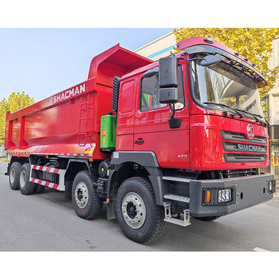 12 Número de cambio hacia adelante Shacman 8X4 F3000 camiones de descarga para máquinas pesadas cabina plana