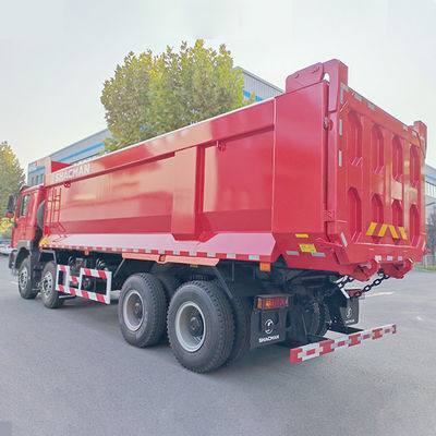 12 Número de cambio hacia adelante Shacman 8X4 F3000 camiones de descarga para máquinas pesadas cabina plana